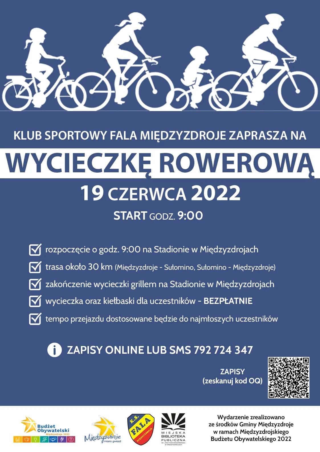 Wycieczka rowerowa z KS FALA Międzyzdroje 19.06.2022 r.