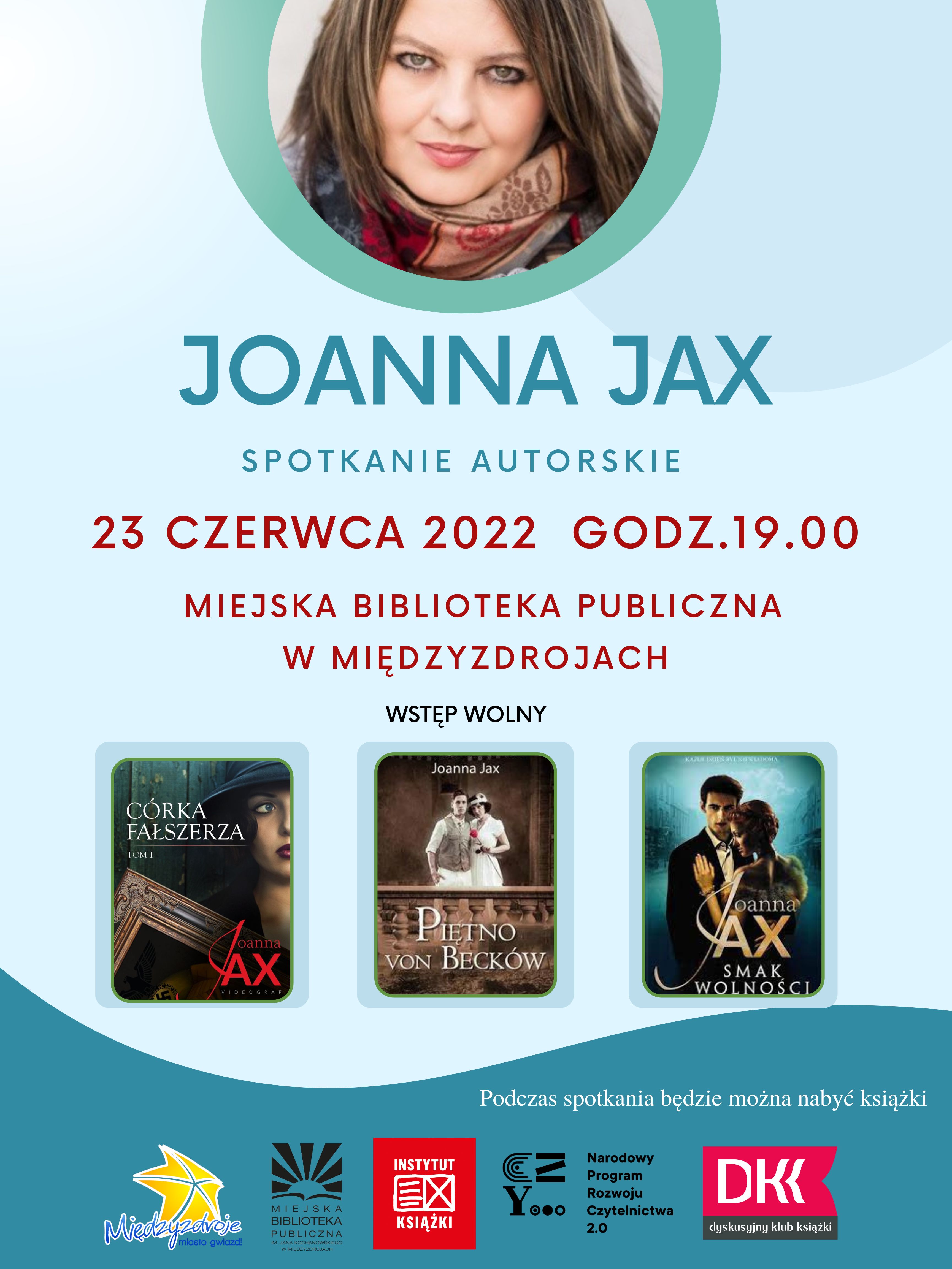 Joanna Jax w międzyzdrojskiej bibliotece 23.06.2022 r. 