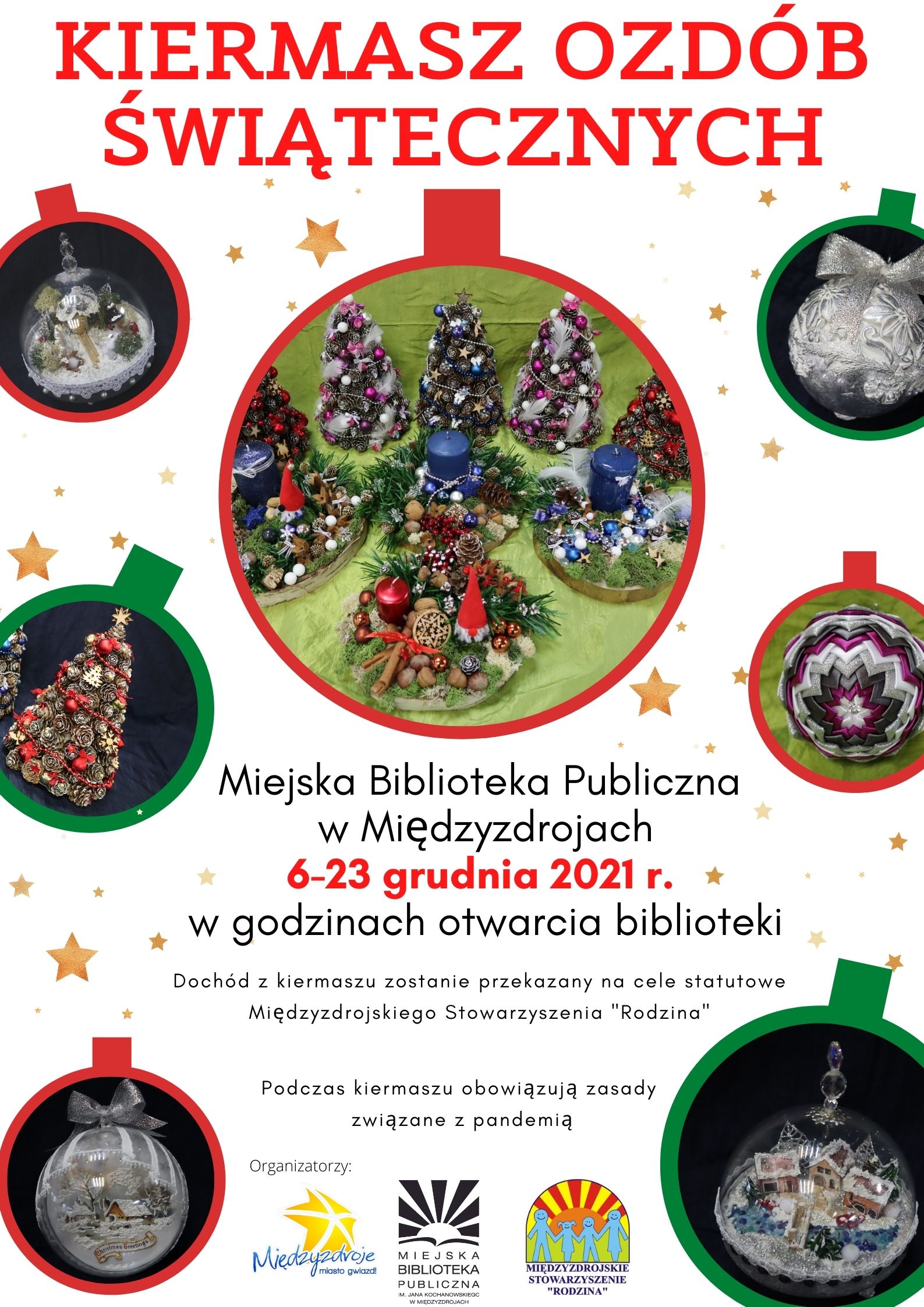 Kiermasz ozdób świątecznych w bibliotece 6-23 grudnia 2021 r.