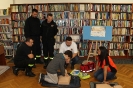Strażacy z OSP w Lubinie w bibliotece 21 listopada 2019 r.