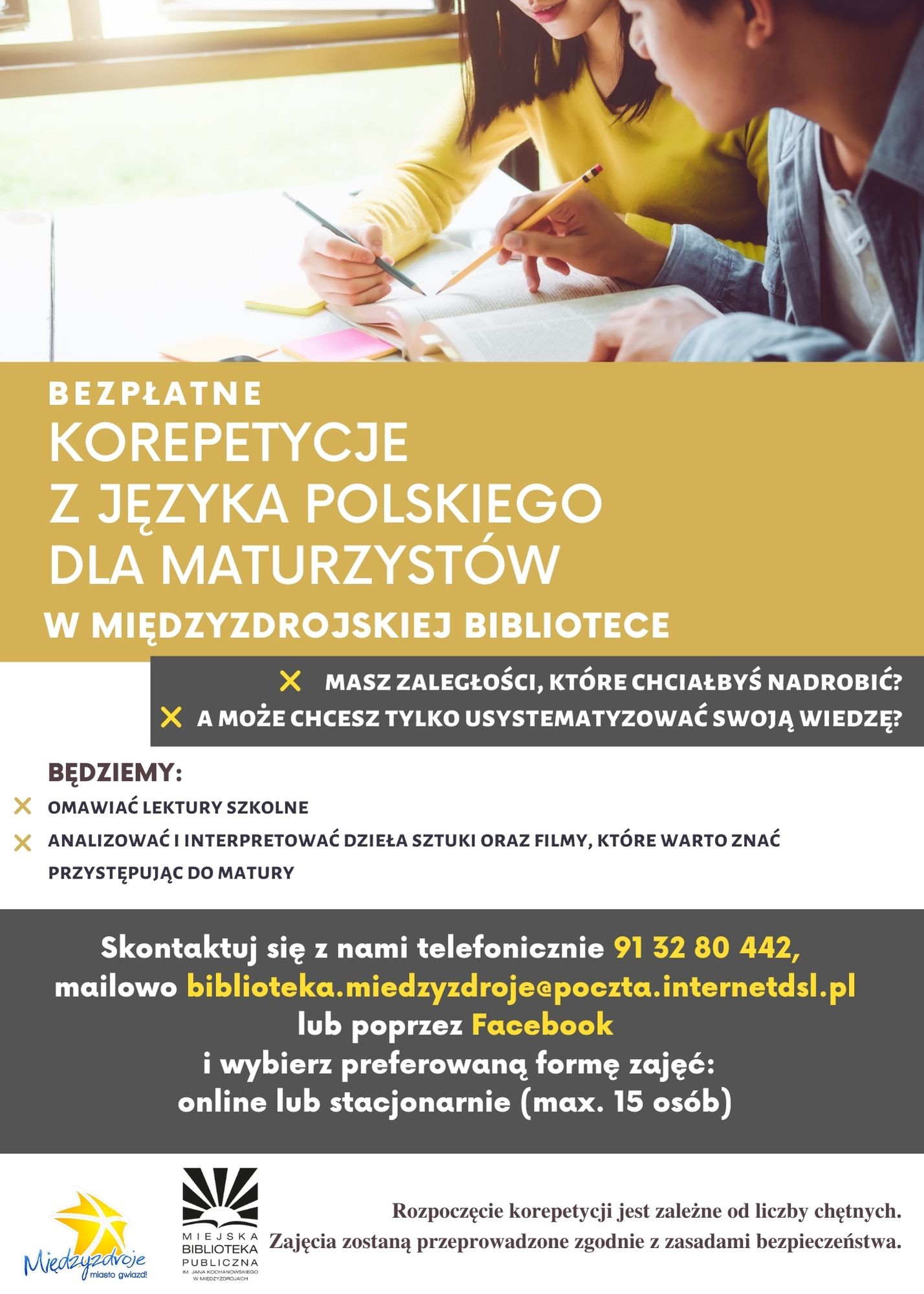 Bezpłatne korepetycje z języka polskiego dla maturzystów